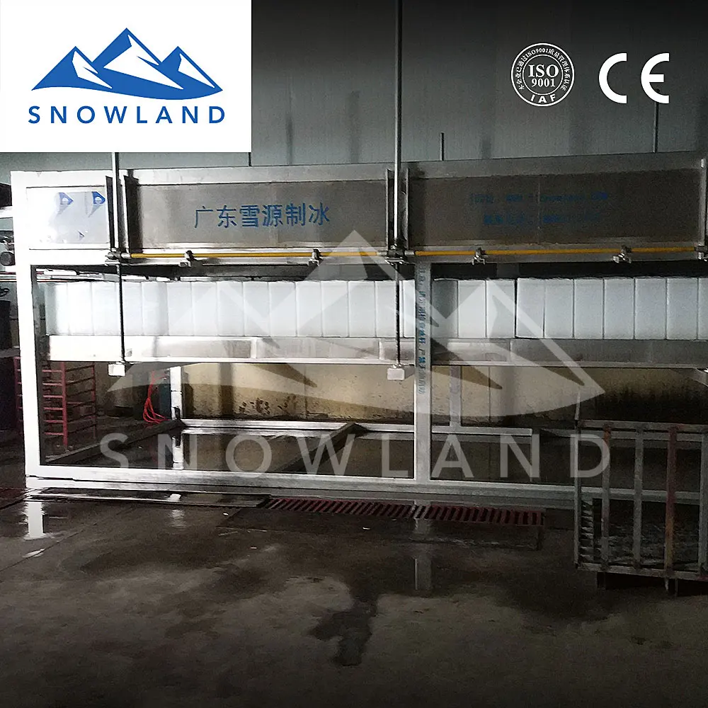 2021 SNOWLAND Opal nugget ice maker with 8 ton capacity block ice  for aquatic products