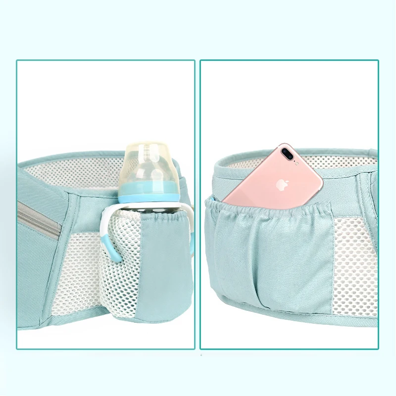 2021 best organic cotton baby carrier with Lumbar Support hipseat baby front pack carrier