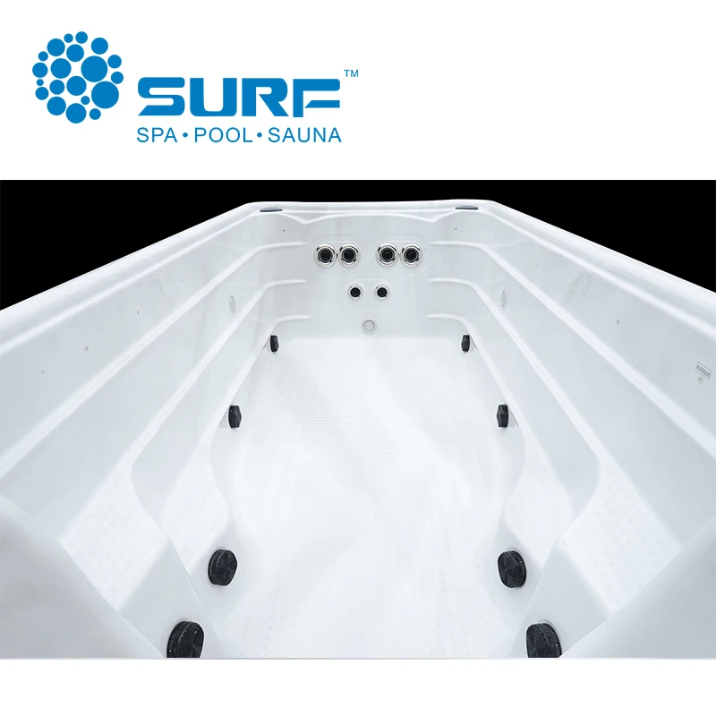 New arrival outdoor above ground pool acrylic massage swim spa