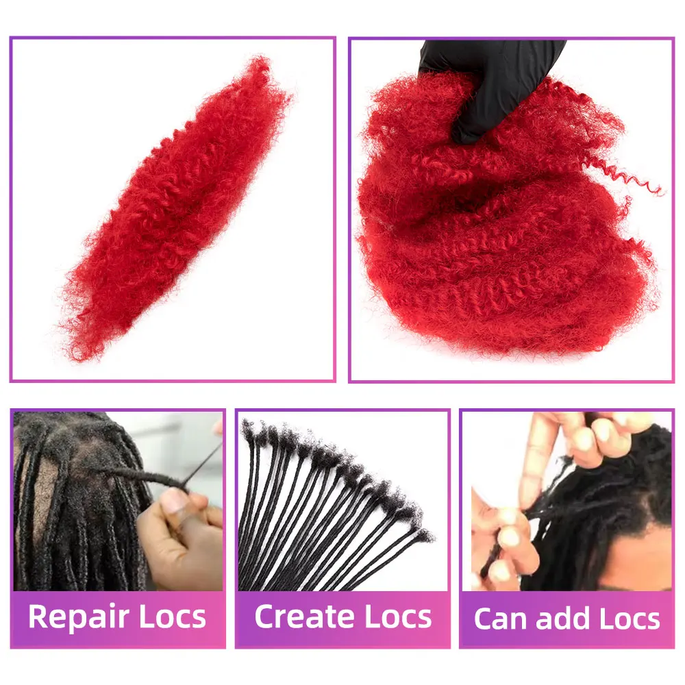 BLT Cuticle Aligned Virgin Human Hair afro kinky bulk red wholesale soft tight afro kinky bulk human hair for braiding no weft