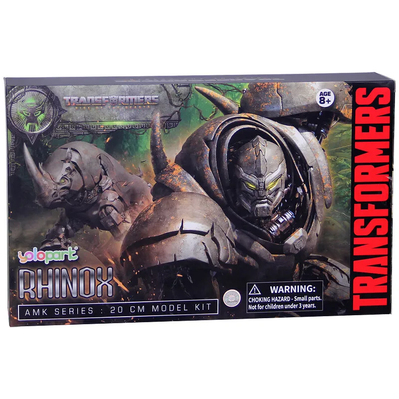 Hasbro&Yolopark Original Transformers toy Rhinox assembled model 20cm 7.85inches Transformers Movie 7 Rise of the Beasts