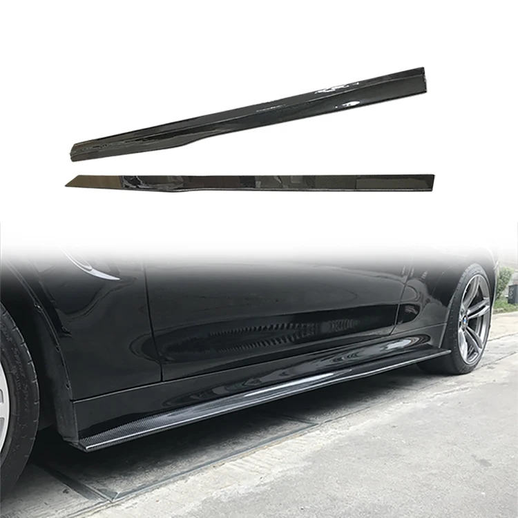 PSM style Side Skirts For BMW 4 series F80 F82 M3 M4 2014-ON Carbon Fiber Side skirts
