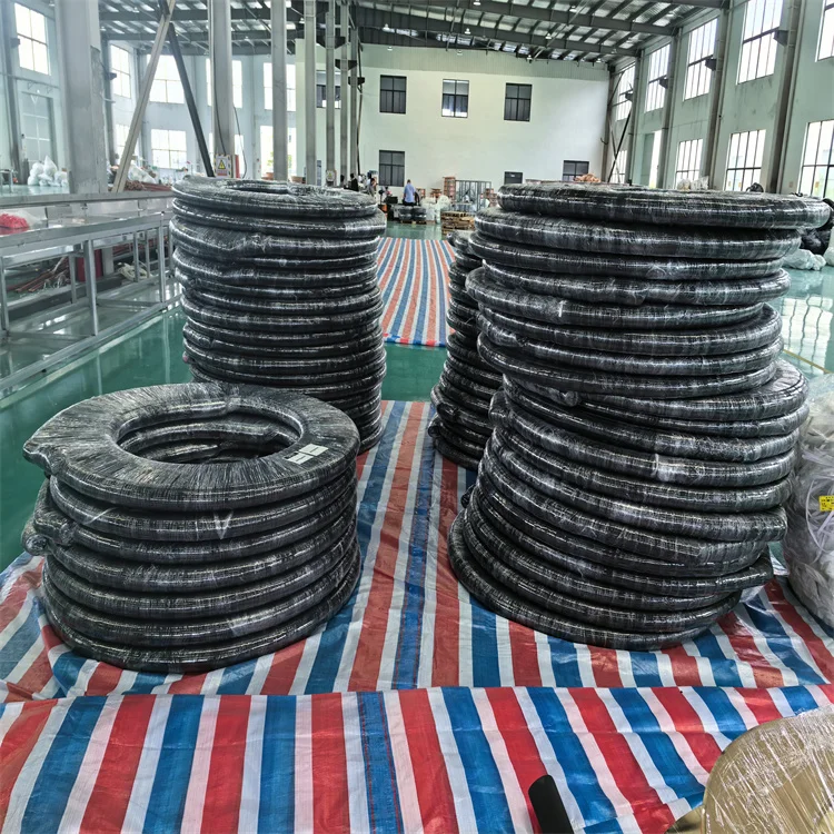 Black Rubber air conditioner copper pair coil 25FT 8 meter refrigeration line sets