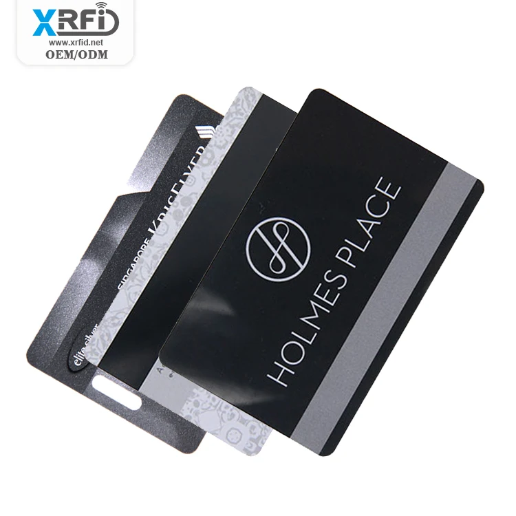 High End PVC Card With Chip And Magnetic Stripe VIP Membership RFID NFC Card