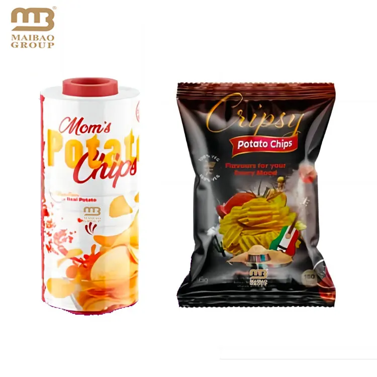 Wholesale Aluminum Foil Plantain Banana Corn Tortilla Potato Chips Packing Plastic Bag With Custom Logo Design Clear Printing