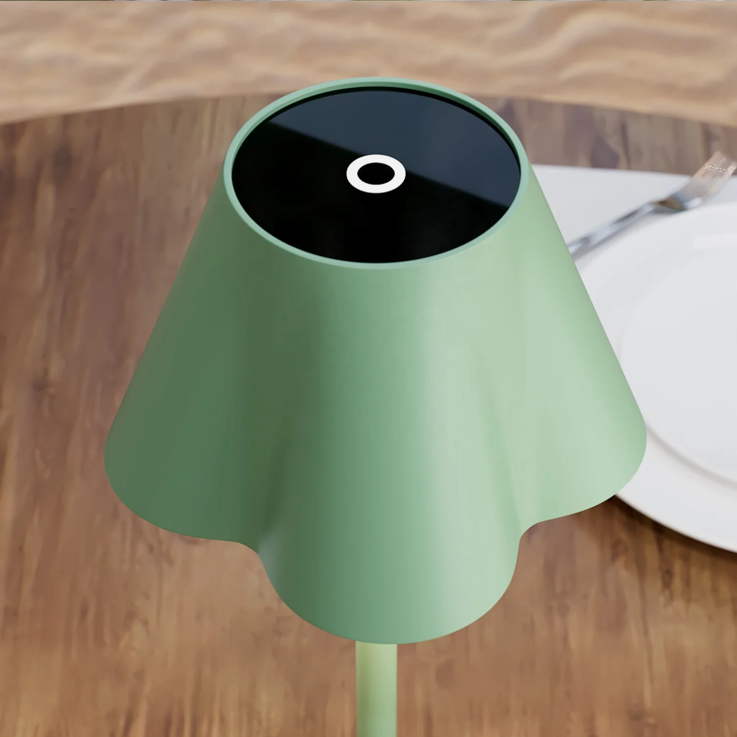 LED Table Lamp USB Power Aluminum Wireless Desk light Touch Dimming Restaurant Bettery Cordless table lights