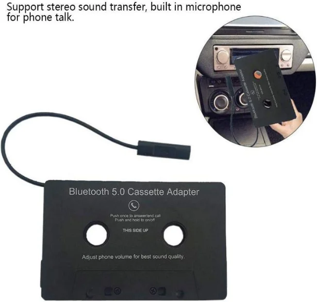Tape Converter Cassette Player Car MP3 BT Hands-free Phone Recorder