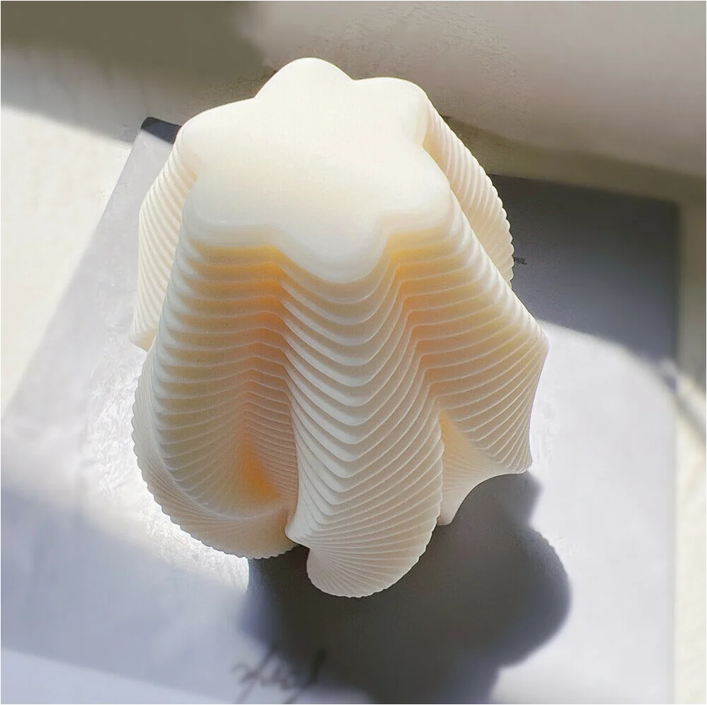 sla sls 3d printing custom silicona velas candle molds geometric model silicone mold for candles