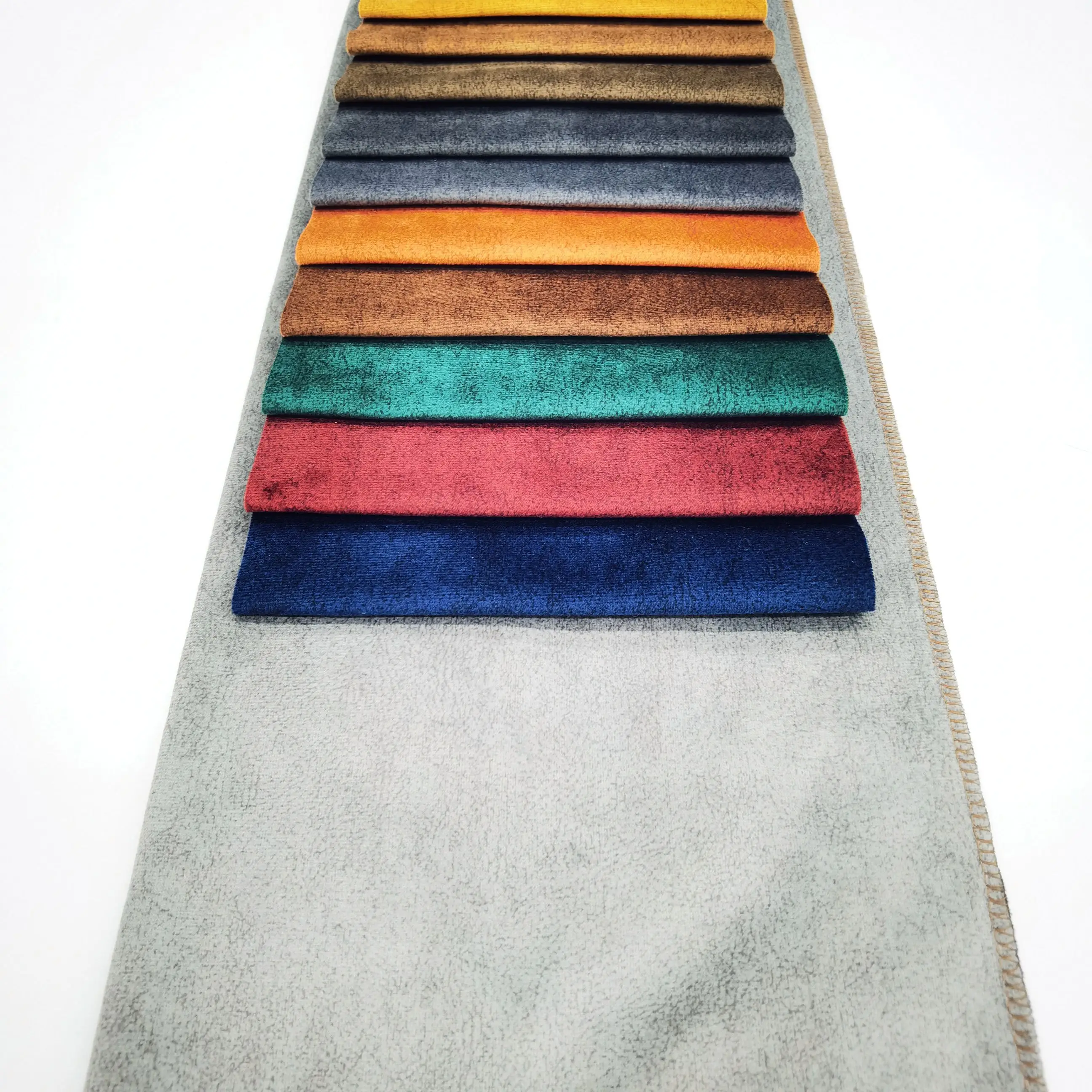 Home furnishing textile sofa fabric  warp knitted polyester holland velvet printed upholstery fabric for sofa