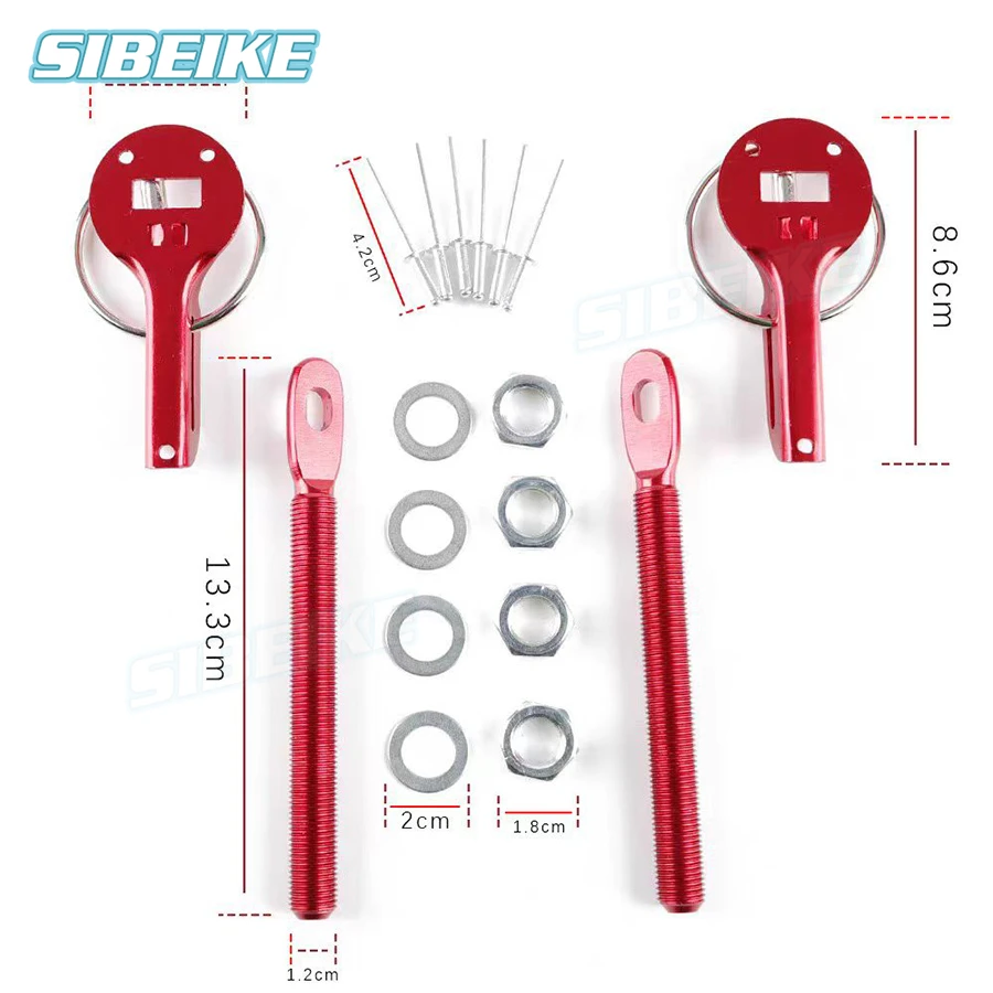 Racing Car Accessories Universal Car Engine Hood Pin Lock Bonnet Lock