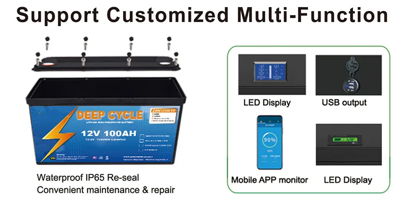 Factory Price Rechargeable 12V 12.8V 7AH 20AH 50AH 100AH 200AH 300AH Emergency UPS Lifepo4 Lithium Battery Energy Storage Batter