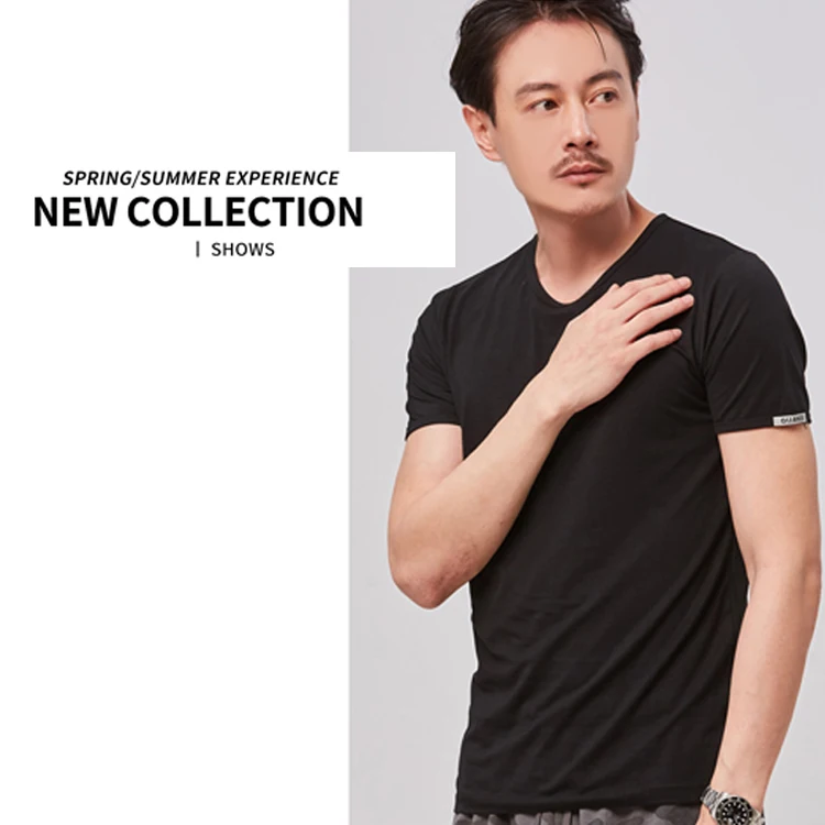 Мужские Винтажные футболки без рисунка