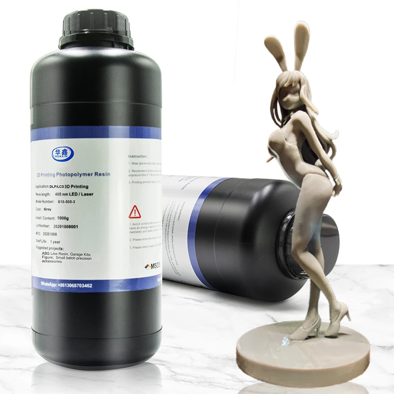Huaxin ABS-Like Flexibility Hardness Strength SLA LCD DLP 3D Printer Resin
