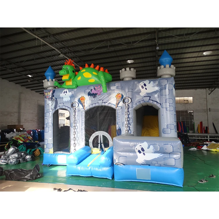 Outdoor commercial dinosaur combo inflatable  castle for kids