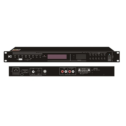 ITC T-2221 CD/MP3 Player with AM/FM Tuner, USB/SD and bluetooth, 1U height