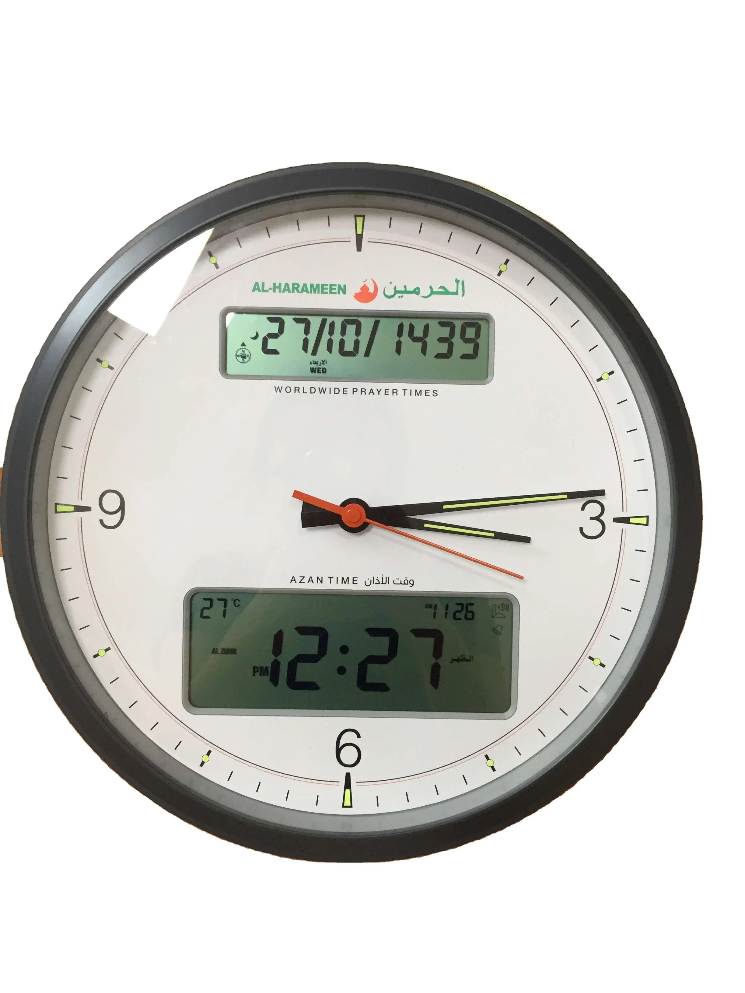 islamic Mosque Azan Clock Pray Time Quran Speaker with 18 Reciters Azan Quran Player Clock