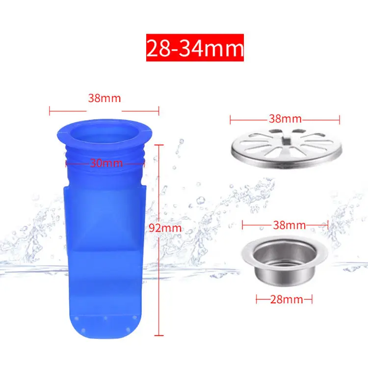 Valve Check Silicone Kitchen Strainer Bathroom Pipe Stainless Steel Sewer Drainer Silica Deodorize Core Floor Drain