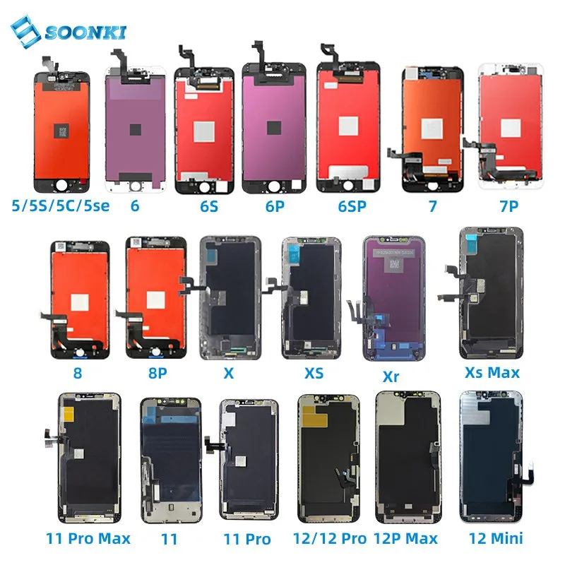 replacement lcd touch screen for iphone 6 plus  , cell phone spare parts lcd ekran display lcd for iphone 5 6 6s plus 7 8 8plus