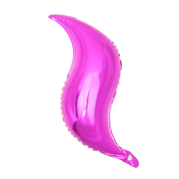 18 inch S shaped aluminum foil balloon birthday party wedding decoration Mermaid tail Mall decoration S shape balloons wholesale