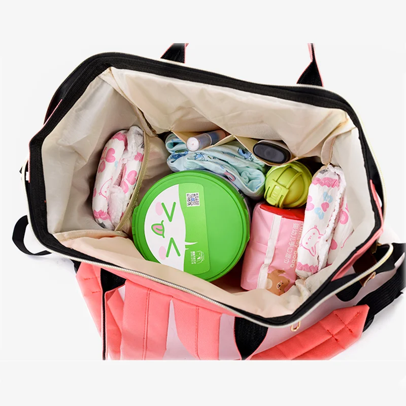 Top Sale Colorful High Quality Large Capacity Waterproof Mommy Nappy Bag Women Baby Diaper Bag Backpack