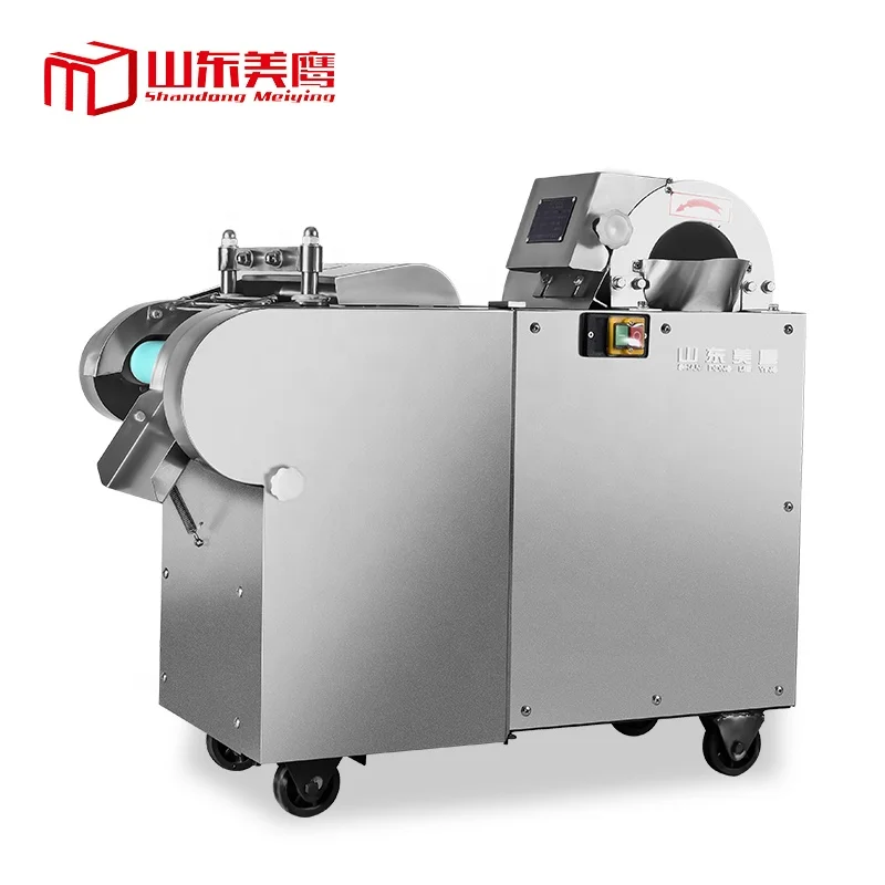 YQC Industrial fully automatic fruit&vegetable slicer commercial multifunctional spiral cutter potato chips cutting machine