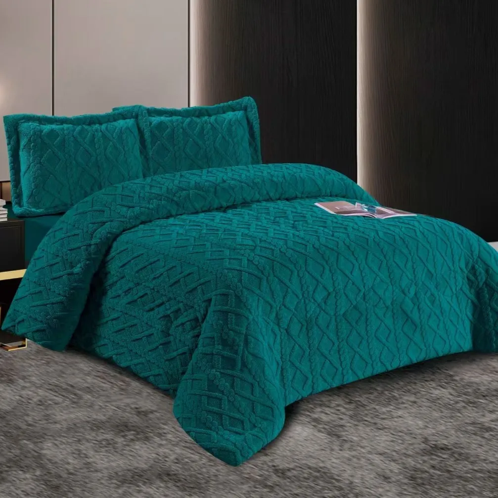 Распродажа зимние однотонные стеганые одеяла Комплект постельного белья качественные с принтом мягкое теплое покрывало для спальни