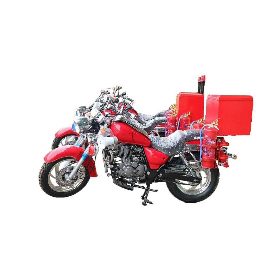 
OEM manufacturer fire fighting two wheel extinguishing motorcycle with water tank 