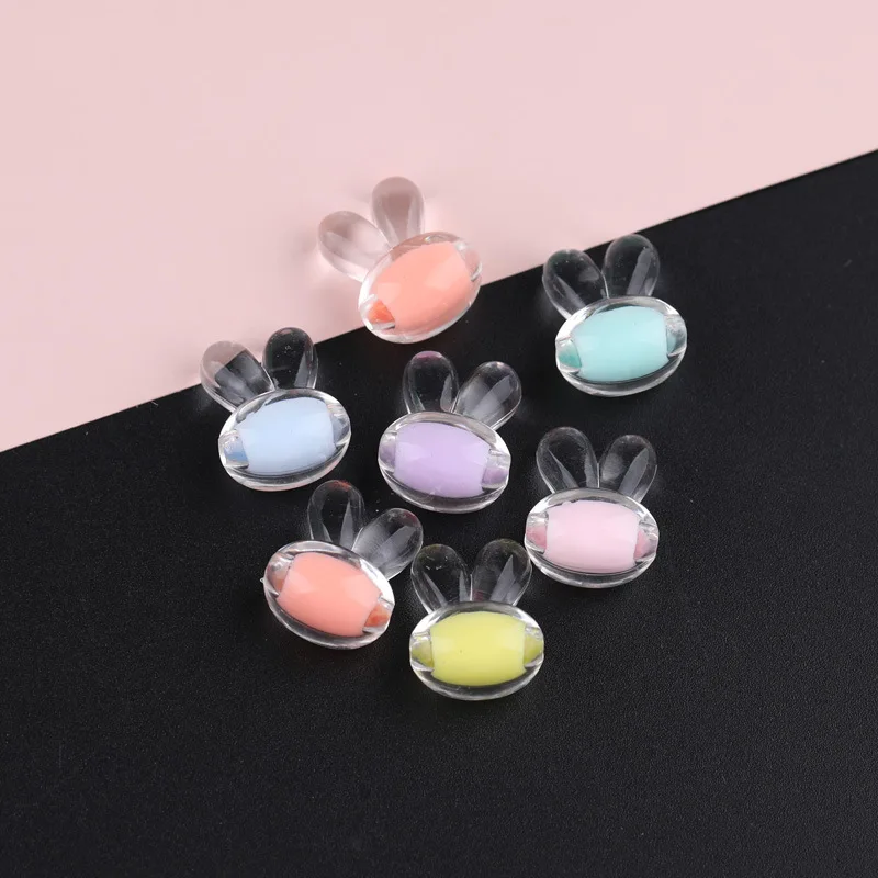 Transparent acrylic plum blossom star butterfly multiple hand-woven bracelet headstring beaded DIY material bag