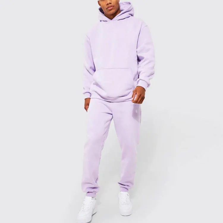 Custom High Quality Heavyweight Sweatsuit Pullover Streetwear Hoodie Jogger Set  Tech Fleece Men Tracksuits