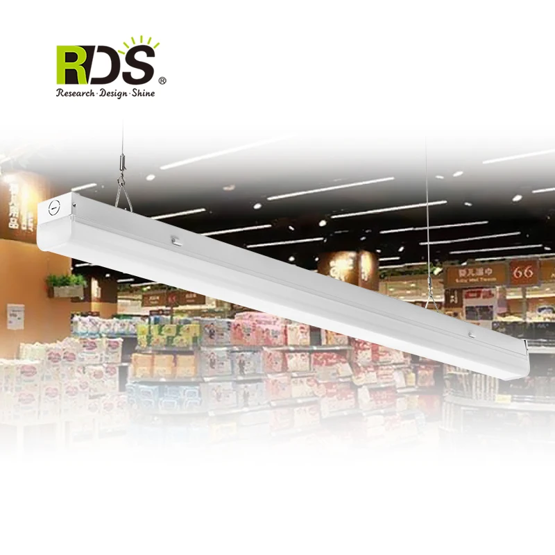 App Controlled Commercial Industrial 4FT 8FT Cool White Fluorescent Motion Sensor Dimmable Linear Strip Light Fixture For Garage