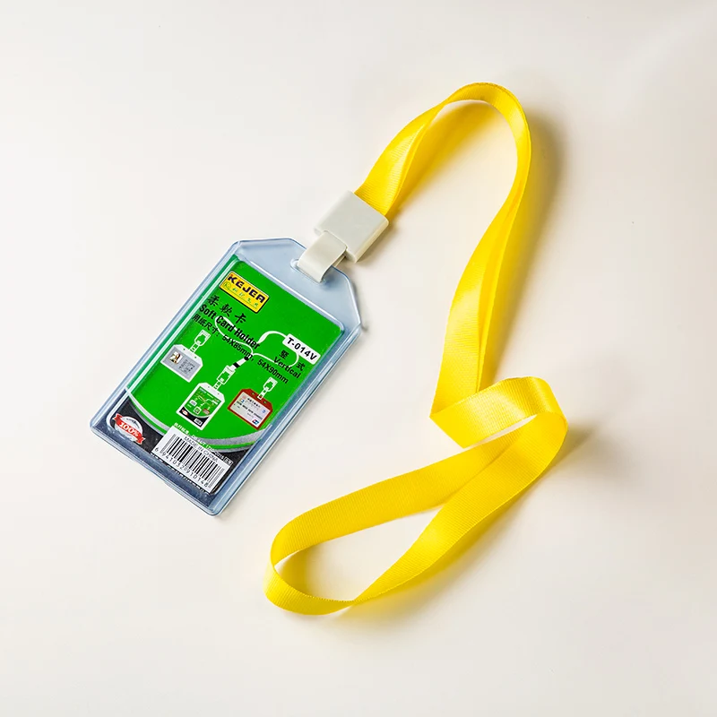 kejea T-014V double transparent soft plastic card holder