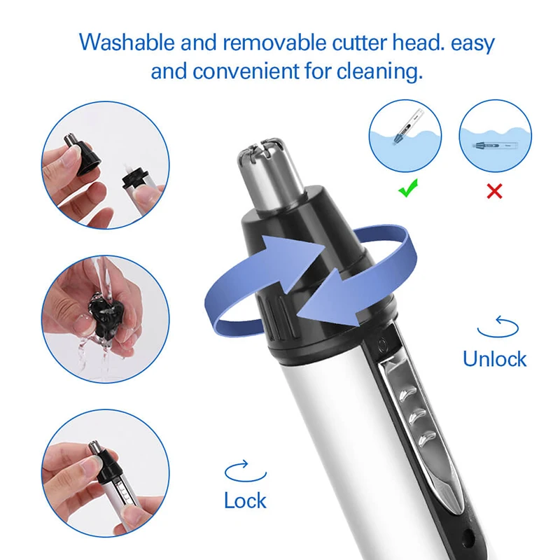 Rechargeable Private Label Mini Electric Eyebrow Trimmer Facial Hair Removal Shaver Hair Clipper