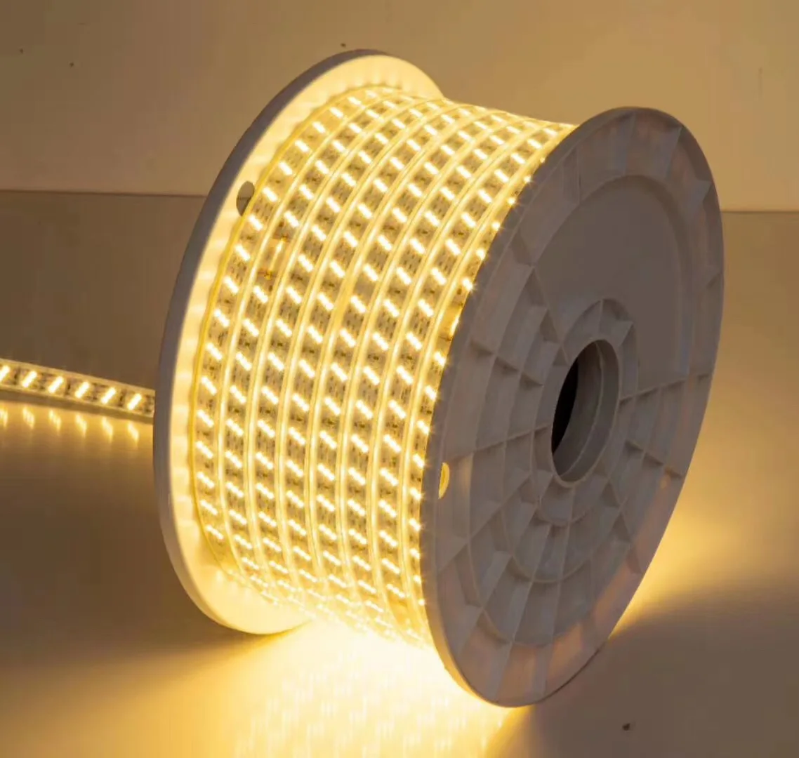 5 М10 м 50 100 Smd5730 Светодиодная лента 3000 К 6000 220 В Ip65 Водонепроницаемая обрезная