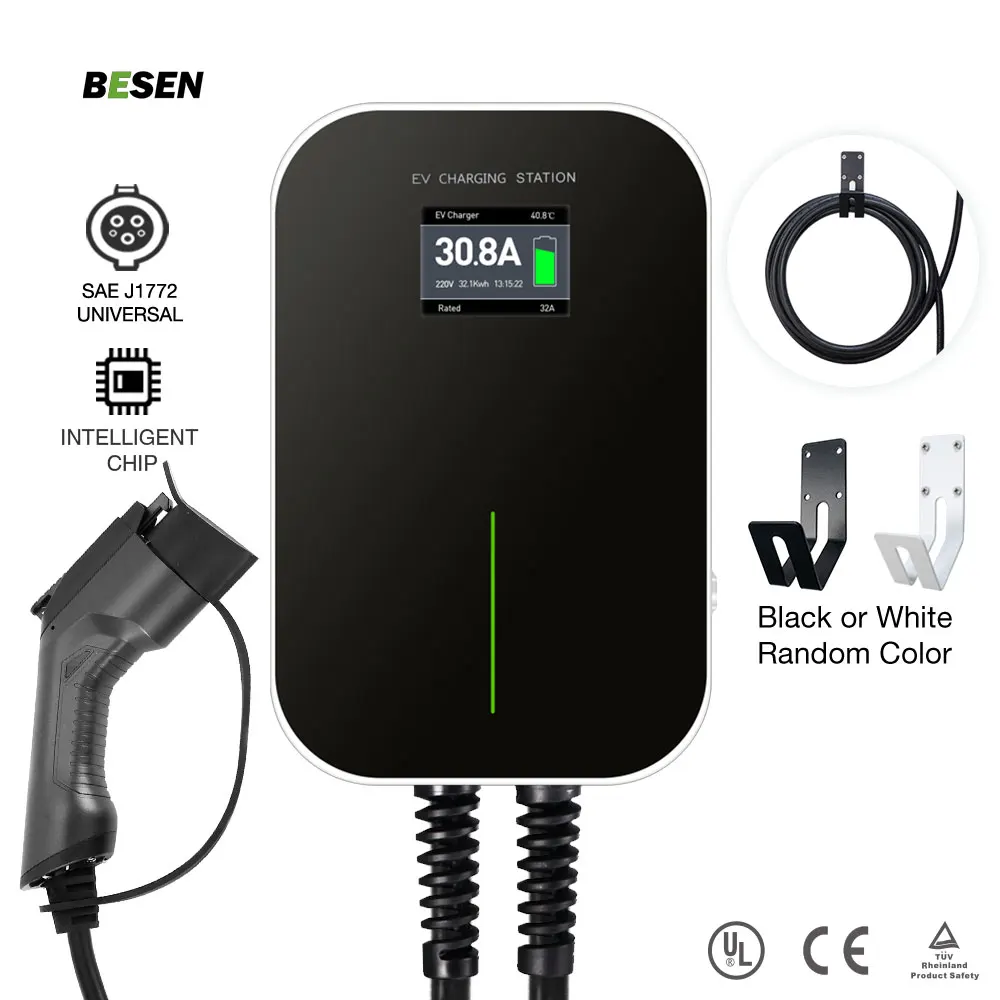 BESEN AC Wireless Fast Three phase 32a 22kw Wallbox Mode 3 Type 2 ev charger for electric vehicles