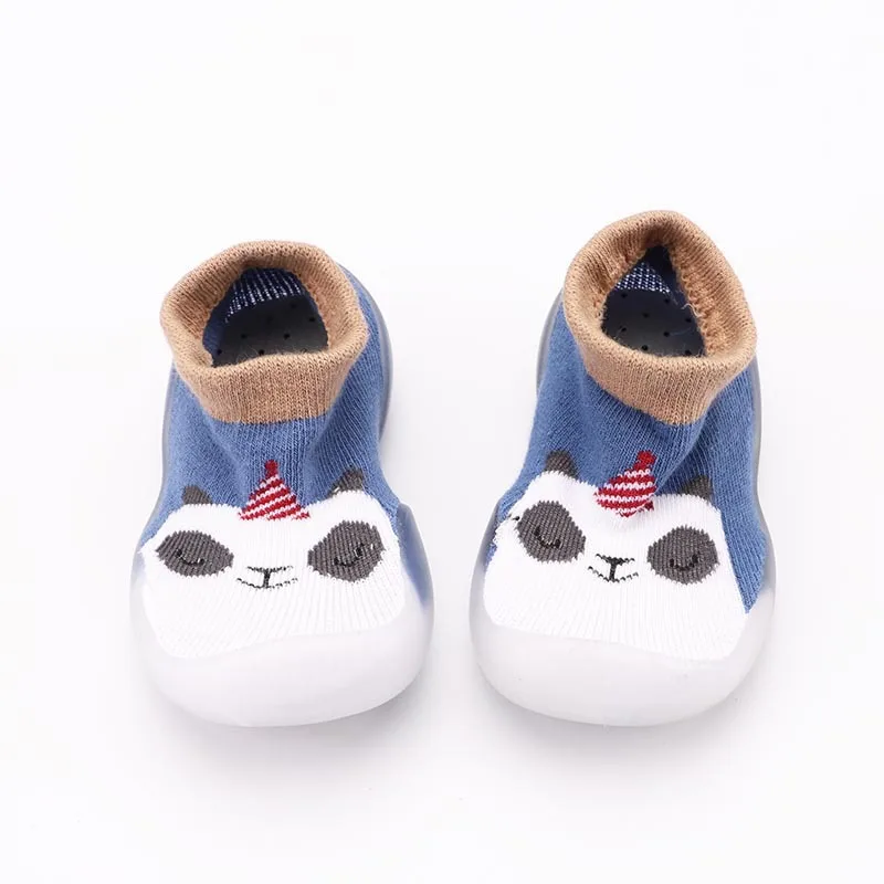 Many available designs baby cartoon shoes socks toddler rubber socks shoes for babies