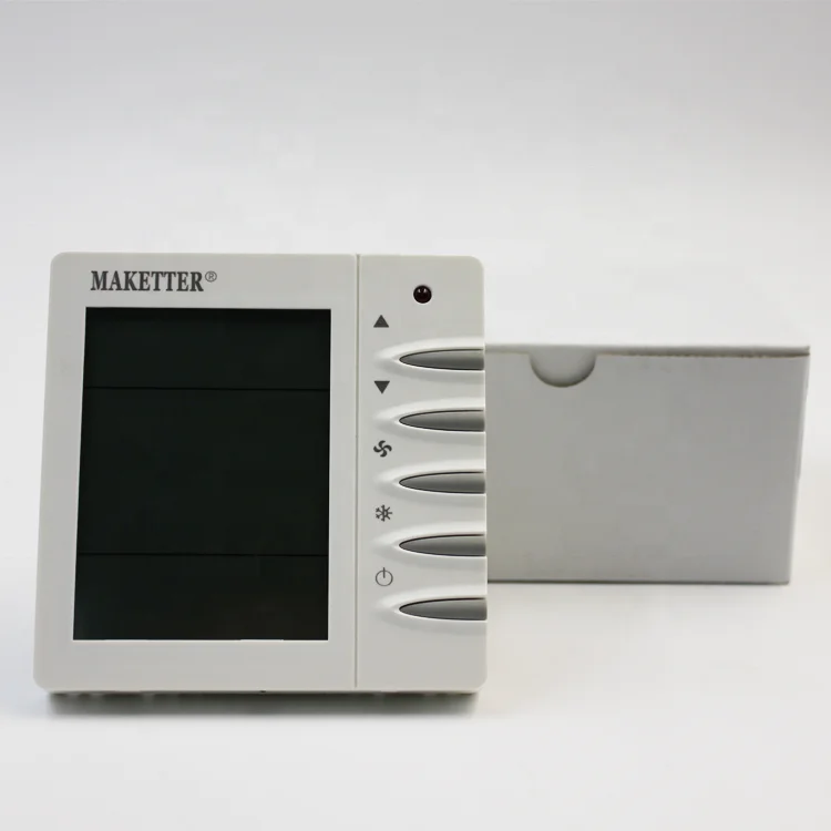 Touch Screen 2 Pipe Air Conditioning Room Wifi Heating Thermostat With Remote Control Fan Coil Thermostat