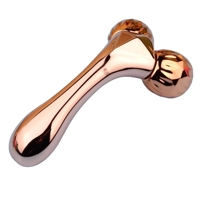 Anti Aging Rose Pink Jade Face Roller Face Lifting Gua Sha and Facial Roller