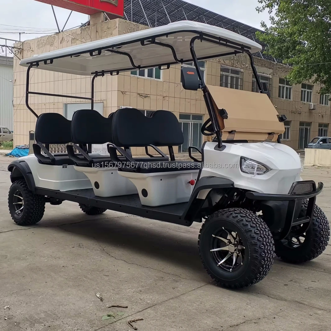 Hot Selling 4/6 Seater Golf Cart 48 volt lithium battery Electric vehicles