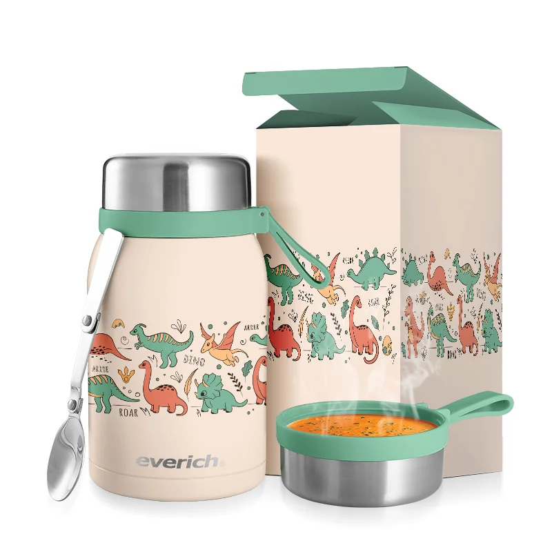 700ml Food Grade Stainless Steel Vacuum Insulated Kids Food Jars Lunch Box Food Jar for School