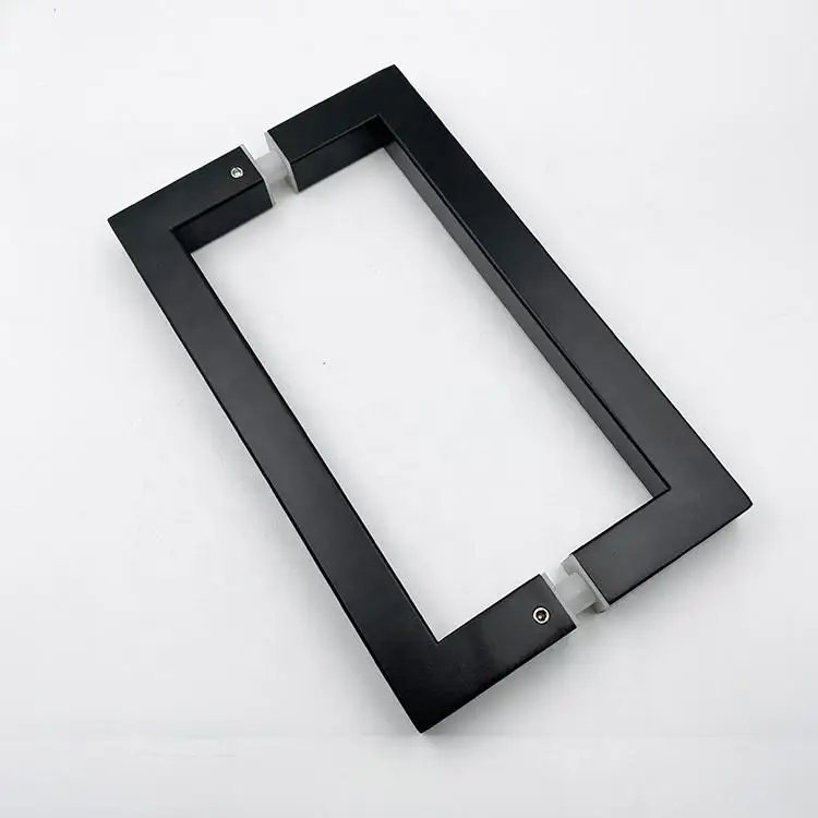 L Shaped Home Bathroom Door Handle Can Be Customized Stainless Steel Shower Room Paired Handle