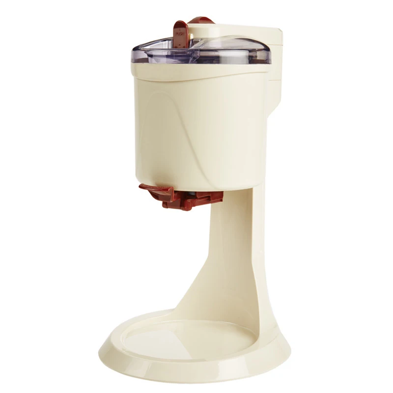 
2021 Newest 1000ML Mini Portable Home Use 12W Automatic Fruit Ice Cream Maker Machine White OEM Customized Logo 