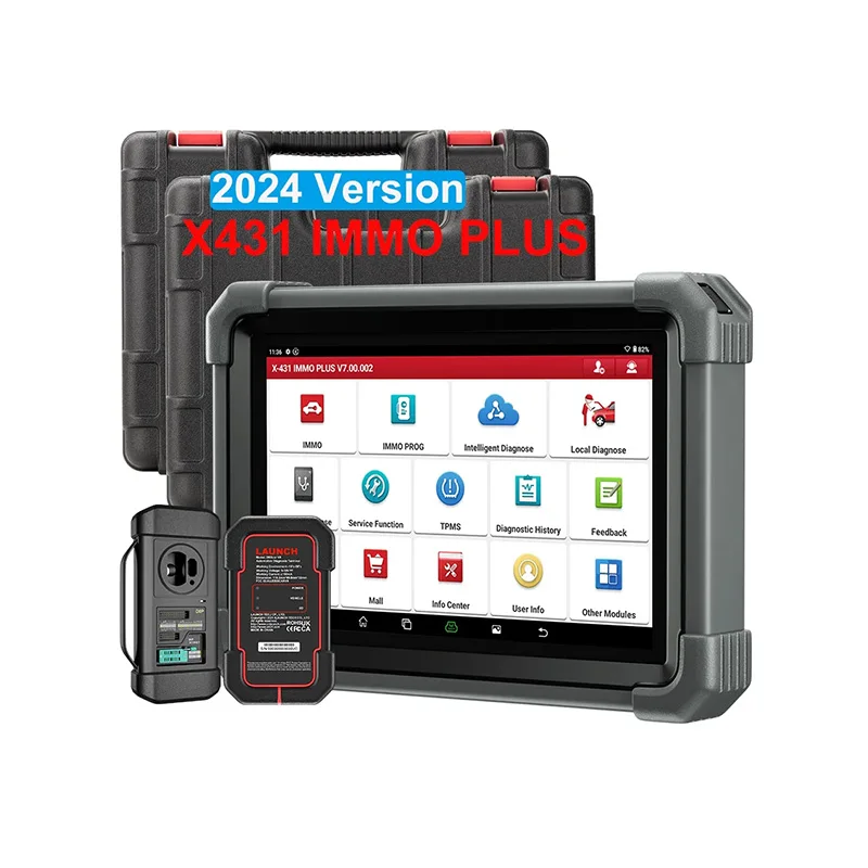 Launch Original X431 IMMO PLUS Car Key Programmer Bi-directional Control Professional OBD2 Scanner 39 Resets Auto Tools