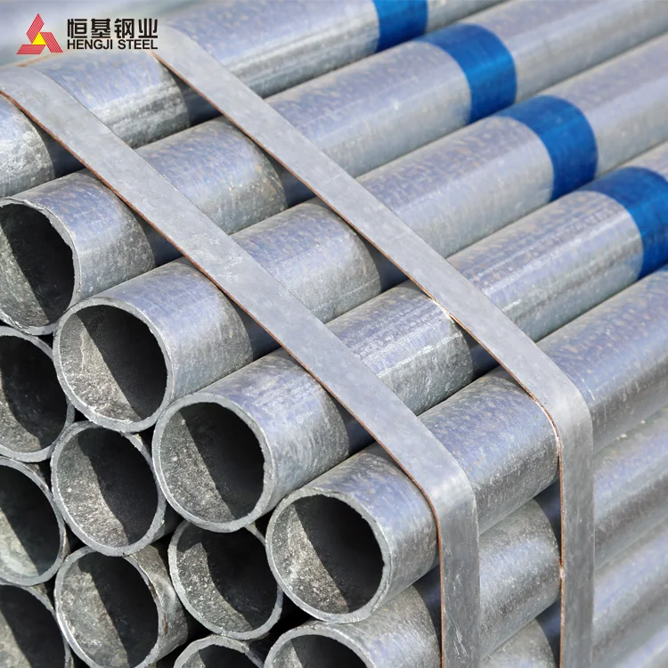 
Gi Pipe Factory BS 1387 / ASTM A53 black galvanized structure steel pipe 