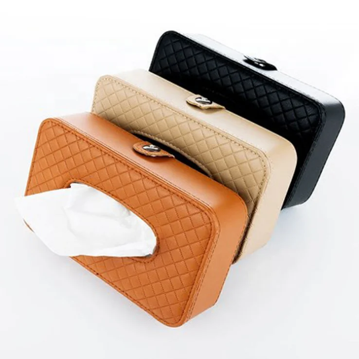 Car Tissue Box Modern Tissue Box For Car Hanging Leather Tissue Box