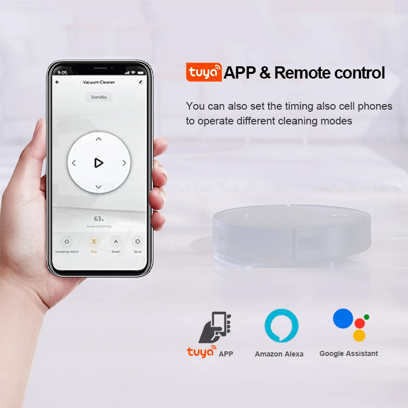 F405 Home Appliances Electric Robotic Strong Suction Sweeping Robot Mop Smart Robot Vacuum Cleaner