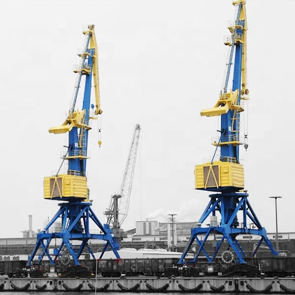 30ton portal crane quay track mobile portal crane mobile harbor crane for sale