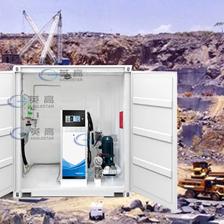 Eaglestar Manufacturer 20ft And 40ft Mobile Container Fuel Gas Station Pump Petrol Dispenser With 20000 L 40000 L Tank