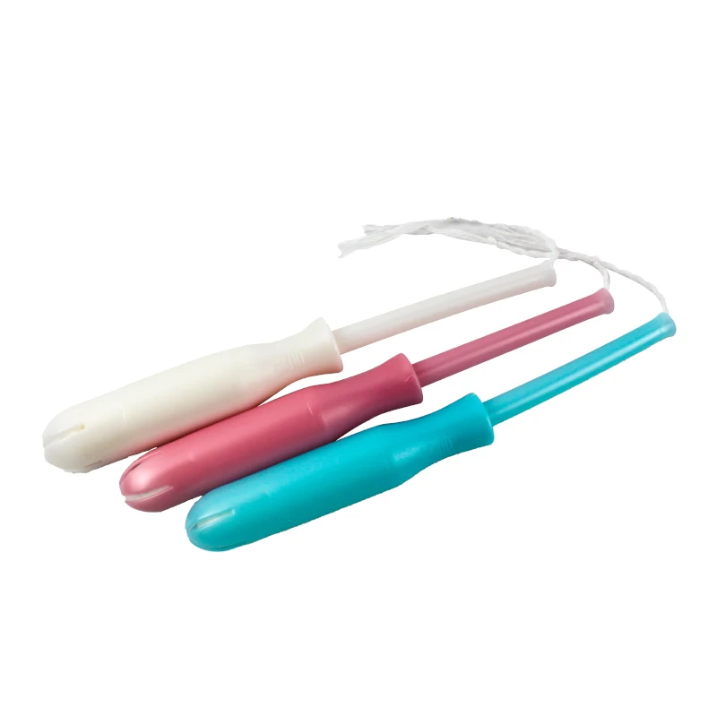 Wholesale Organic Cotton Digital Tampons Hygienic Biodegradable Women Organic Cotton Applicator Tampon