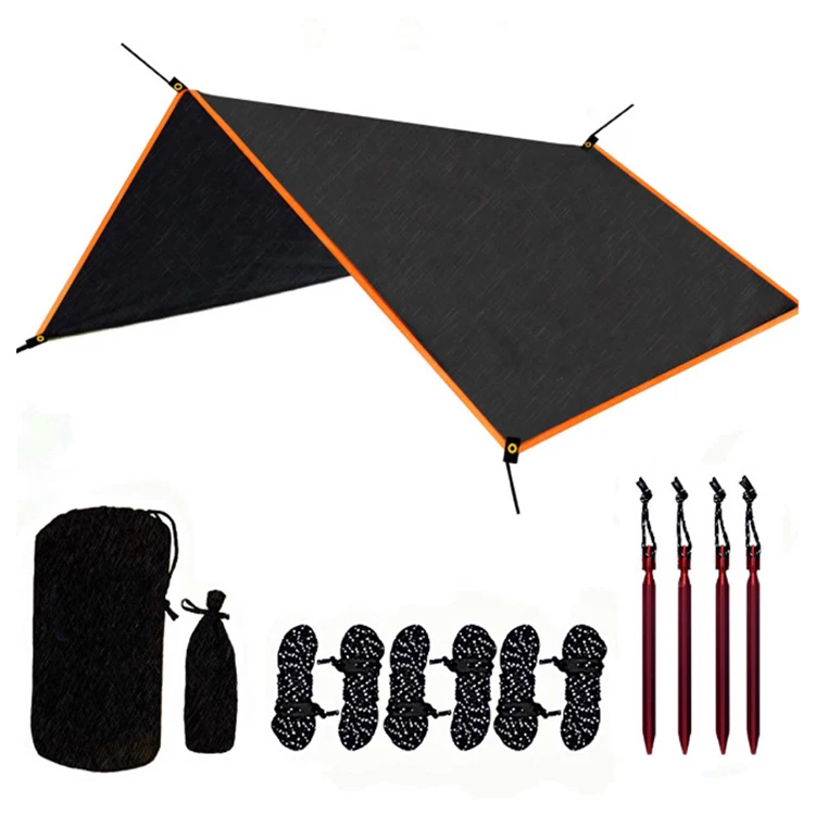 
Outfitters Camping Tarp Lightweight & Waterproof Hammock Tarp Easy Setup - Backpacking, Hiking, and Camping 