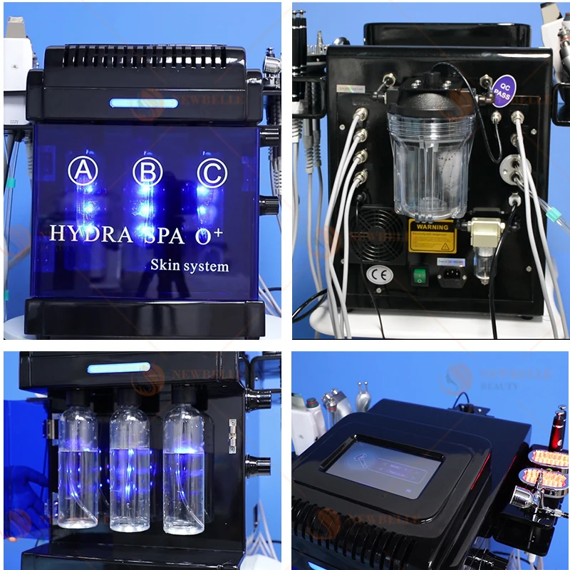 Newest 10 in 1 Hydradermabrasion Diamond Aqua Peeling hydro hydrodermabrasion Water Jet Aqua Facial Hydra Dermabrasion Machine